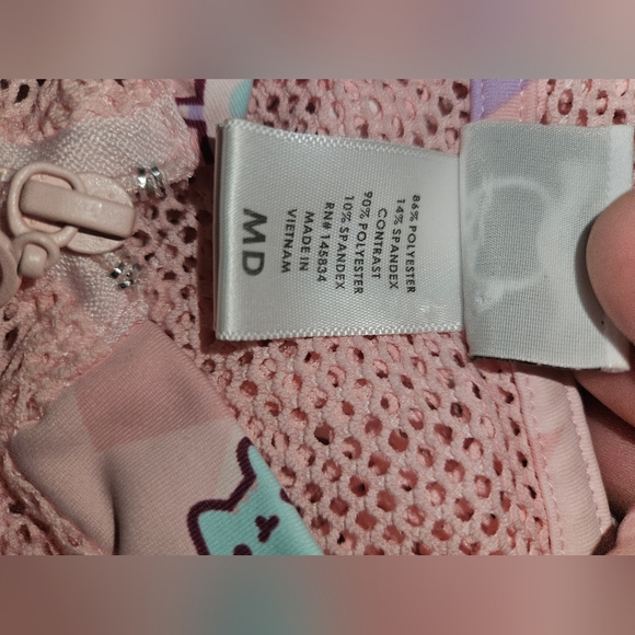 Pusheen -Size Med ,Pastel Mesh Cropped Hoodie - Picture 9 of 9